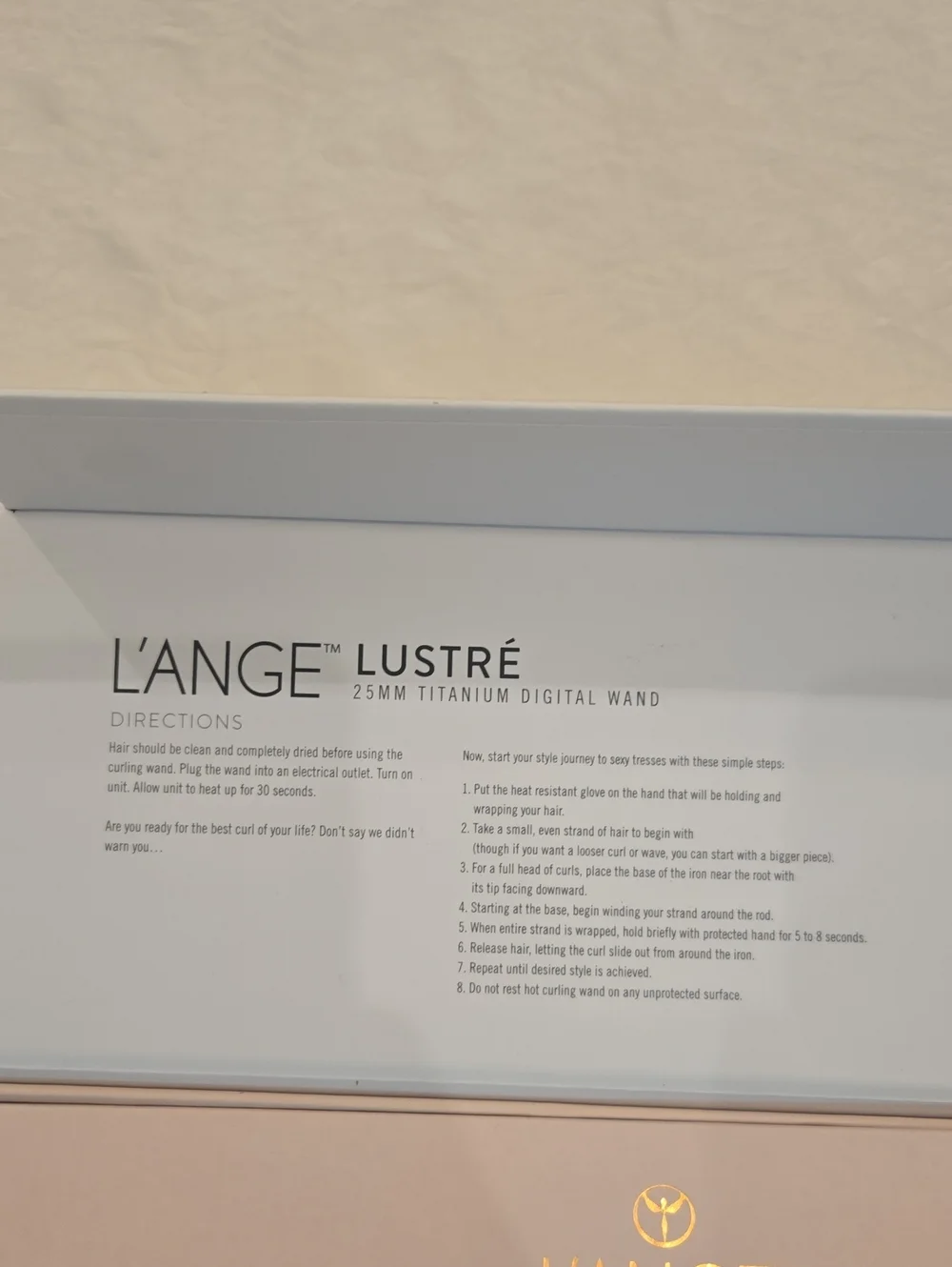 L'ANGE Lustre 25mm Titanium Digital Wand - Blush Pink